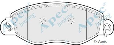 APEC BRAKING pad1183 -  Комплект тормозных колодок, дисковый тормоз